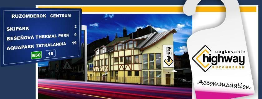 Penzion Highway Hotel Rózsahegy Kültér fotó